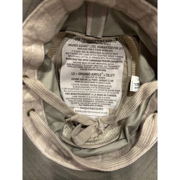 Tilley Hikers Hat 7 1/4 T4MO Organic Airflow Khaki - Picture 5 of 5